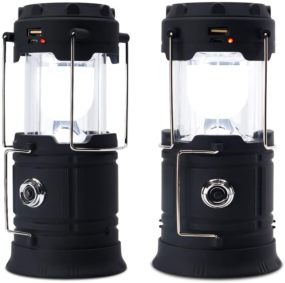 2pk Collapsible LED Camping Lantern