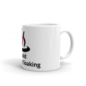 White glossy mug